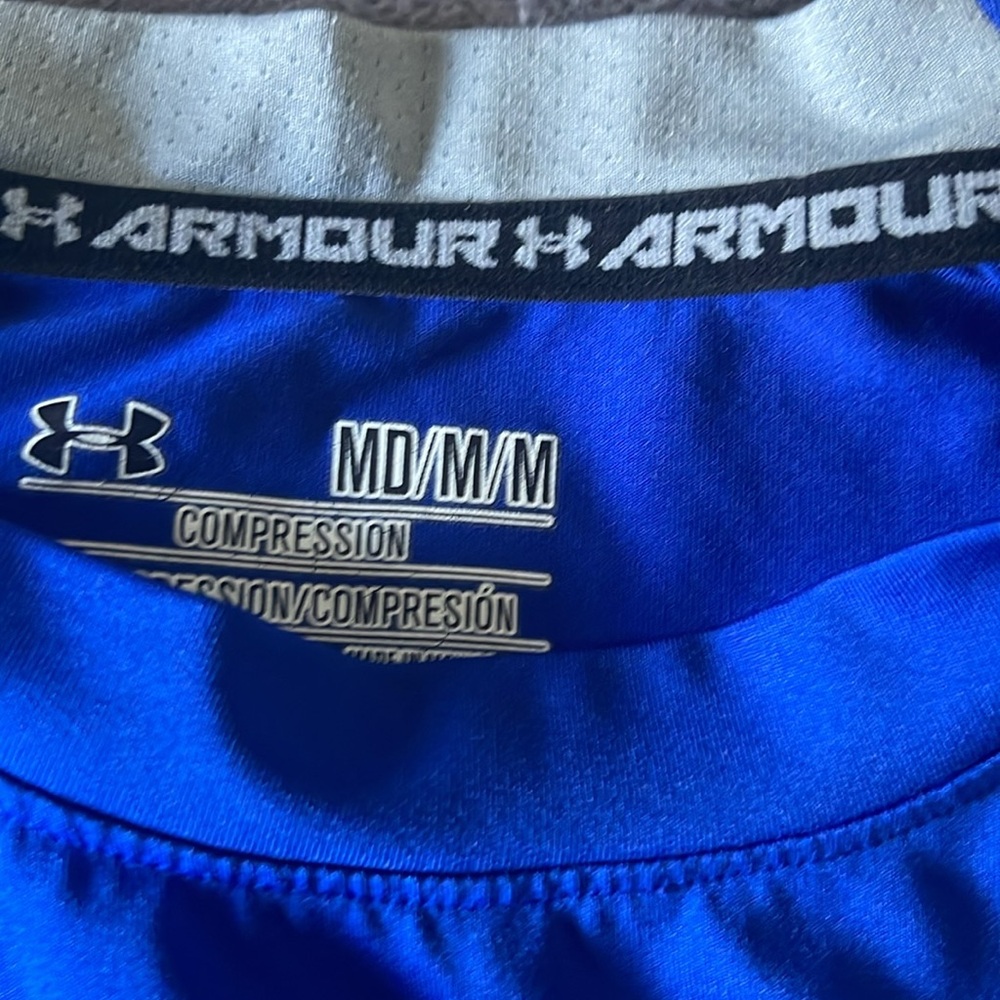 Under Armour Blue Rash Guard Swim Top - Picture 4 of 4